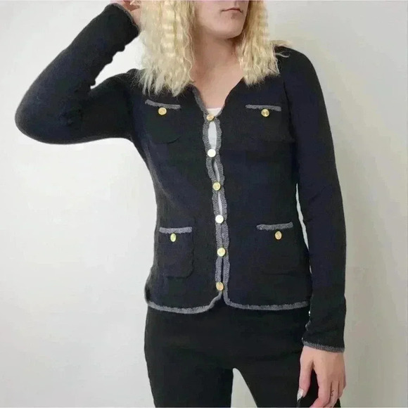 Trina Turk Vermouth Wool Cardigan -  S - Picture 5 of 9